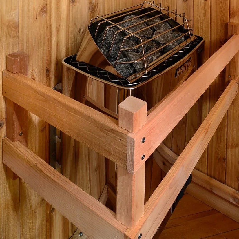 Logan 1-Person Indoor Sauna in Rustic Cedar